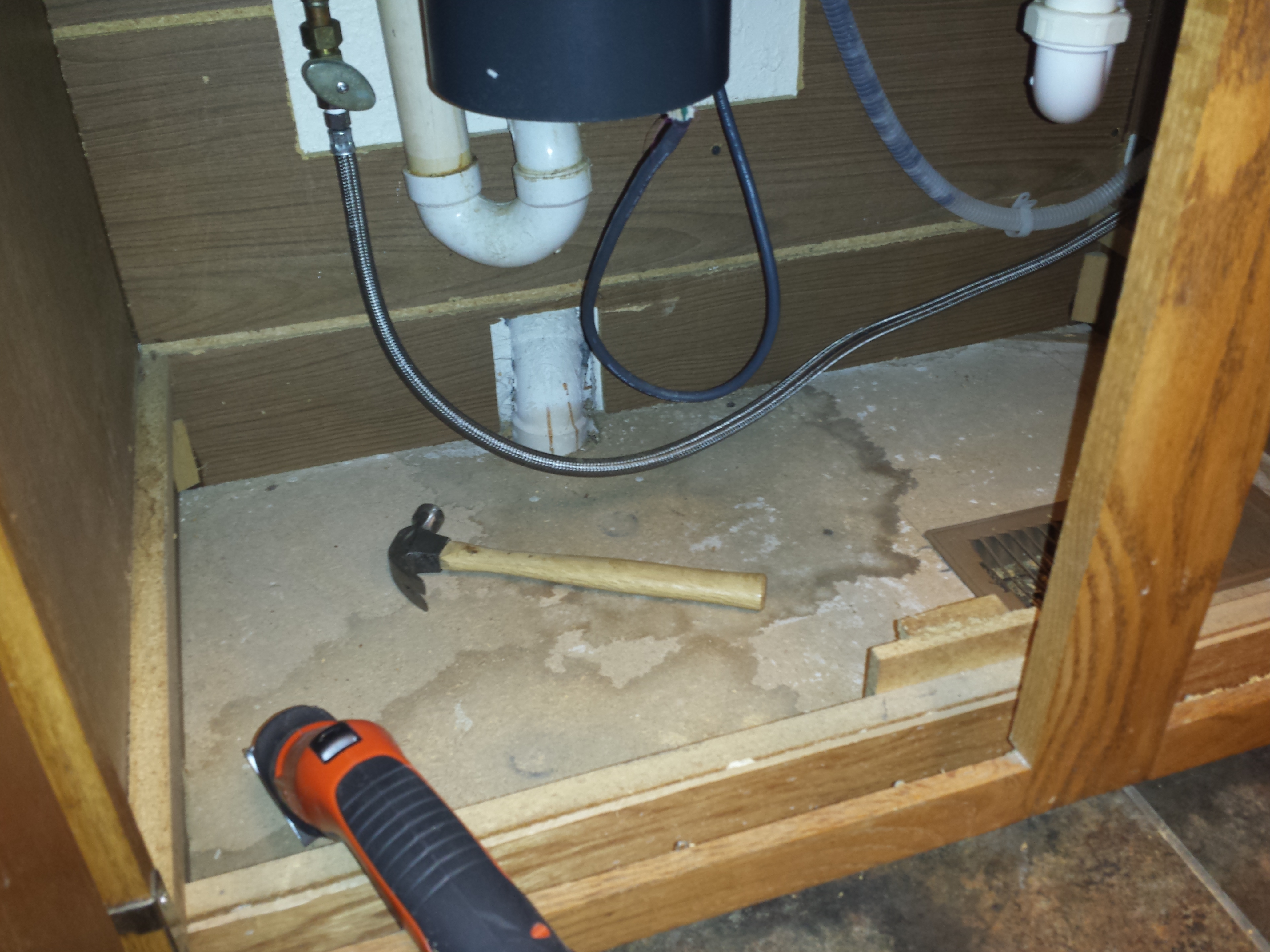 How to Replace Wood under Kitchen Sink  