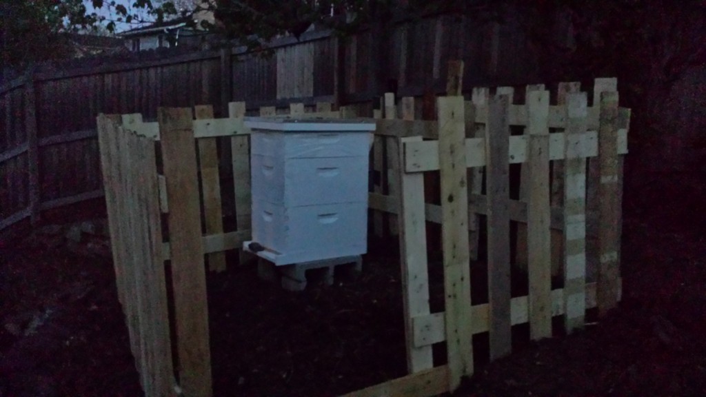 Fence made out of pallets